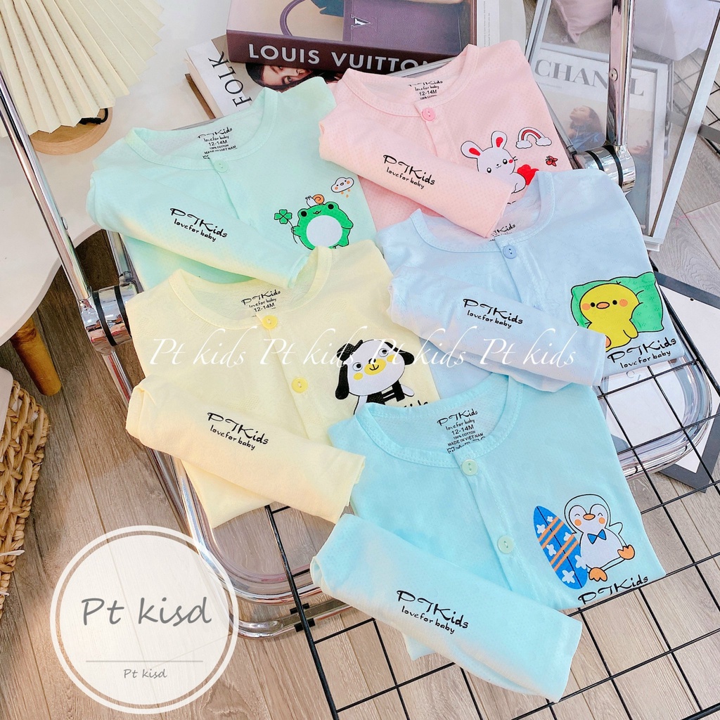 BỘ QUẦN ÁO CỘC SƠ SINH VẢI COTTON THÔNG HƠI XỊN XÒ THOÁNG MÁT MỀM MỊN CHO BÉ