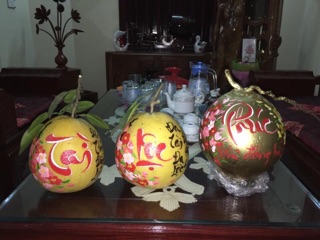 Dừa thư pháp