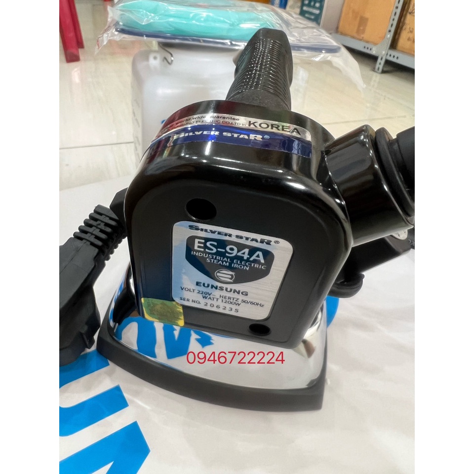 Bàn ủi hơi nước công nghiệp bình treo ES-94A hàn quốc hàng công ty  kèm mặt nạ chống bóng loại tốt