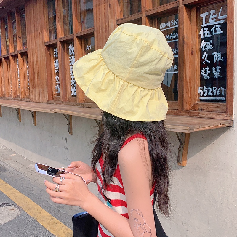 Nón Tai Bèo Vành Rộng Phong Cách Hàn Quốc Thời Trang Mùa Hè Cho Nữ