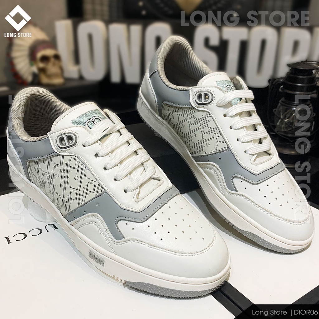 Giày thể thao nam đẹp sneaker đế cao chất da cao cấp tăng chiều cao 3cm LONGSTORE DIOR0607