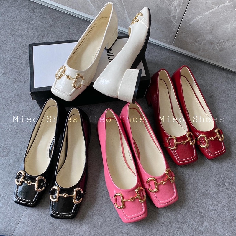 BÚP BÊ GÓT 4P MŨI VUÔNG KHOÁ XÍCH MIEO SHOES - G558 G559 G560