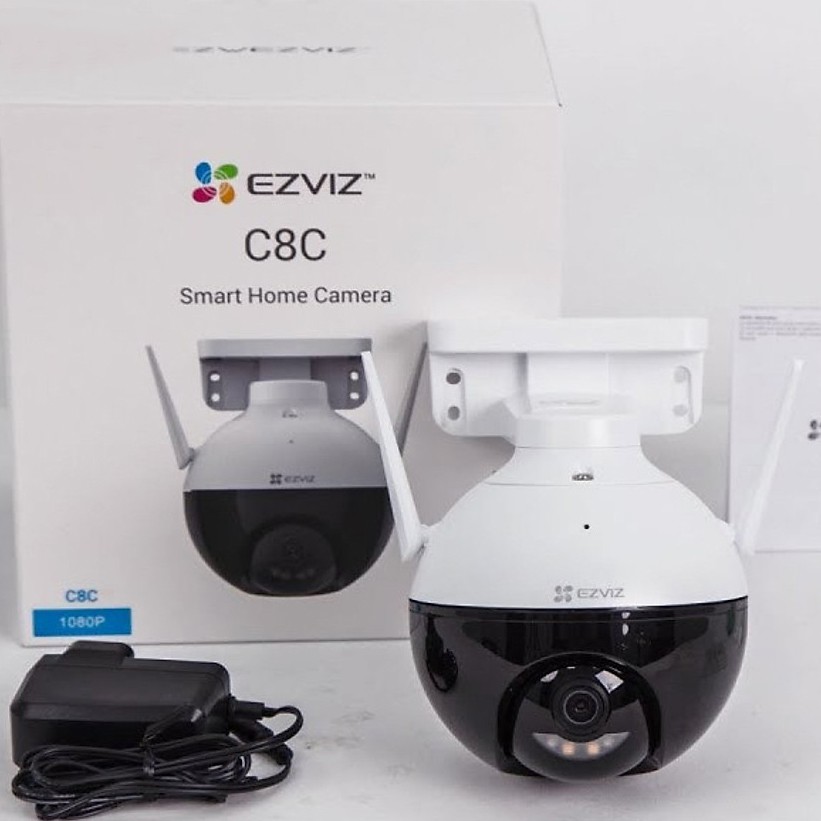 Camera Xoay 360 Độ Ngoài Trời EZVIZ C8C (CS-C8C-A0-3H2WFL1) - Ban Đêm Có Màu - Hàng Chính Hãng