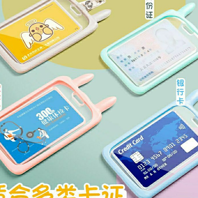Thẻ tên tai thỏ tai mèo , Dây đeo thẻ học sinh, Đeo Thẻ văn phòng