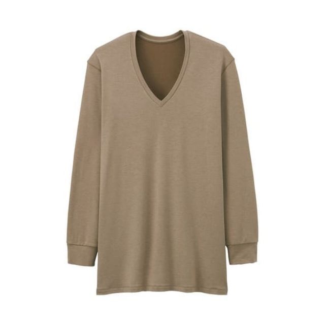 Áo giữ nhiệt heattech extra warm nam cổ tim UNIQLO