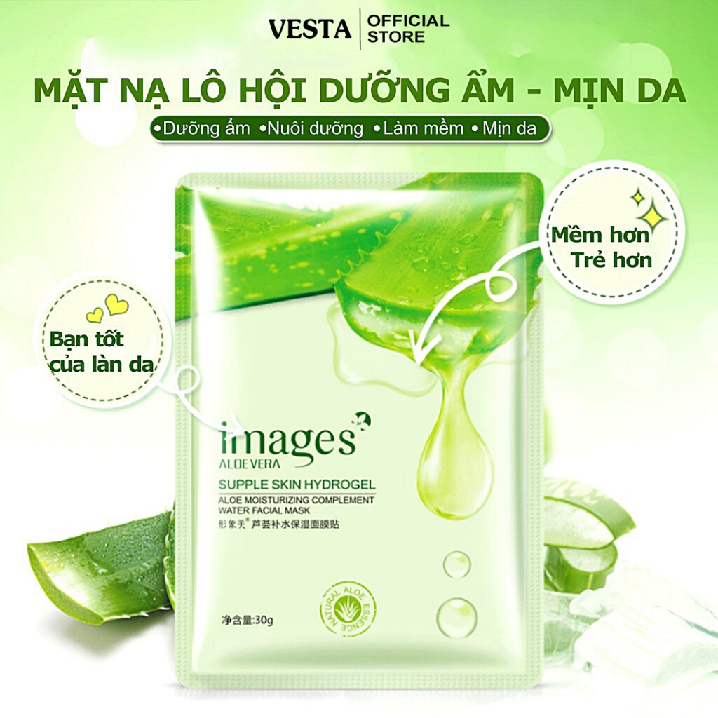 Mặt nạ giấy nha đam dưỡng trắng da cấp ẩm mask lô hội Images | BigBuy360 - bigbuy360.vn