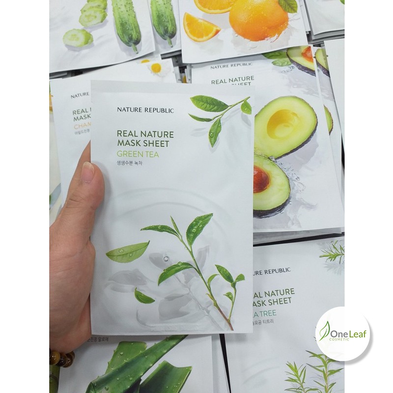 Lẻ miếng Mặt nạ NATURE Republic Real Nature Mask Sheet 23ml OL224