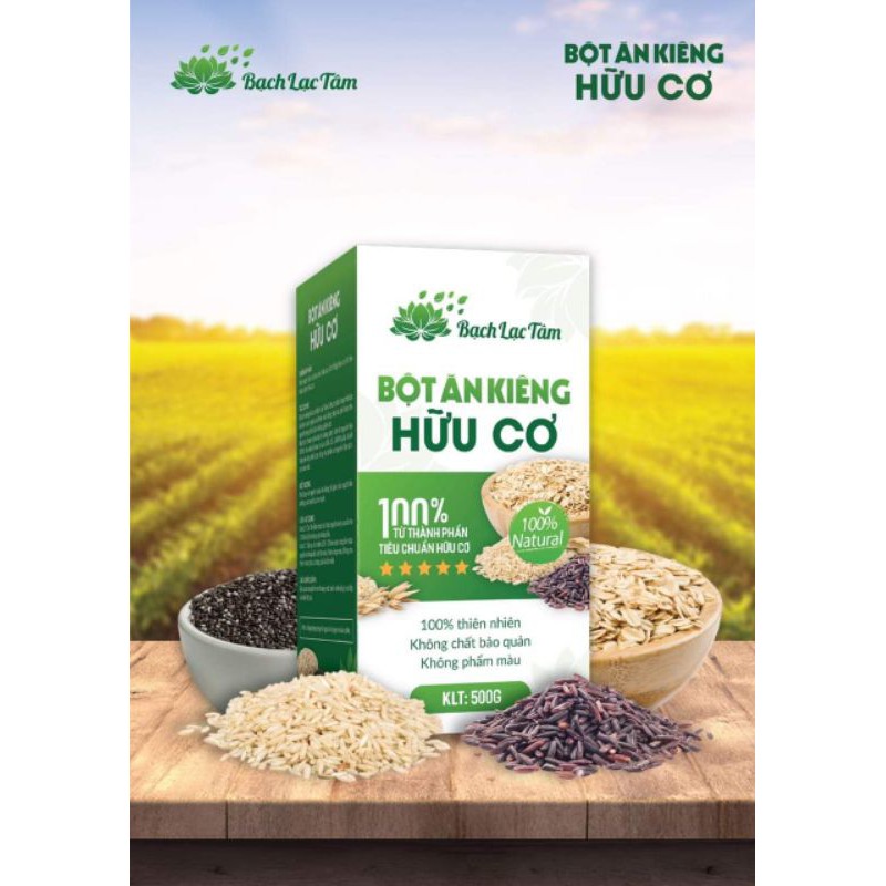 Bột ăn kiêng hữu cơ Bạch Lạc Tâm (500g)