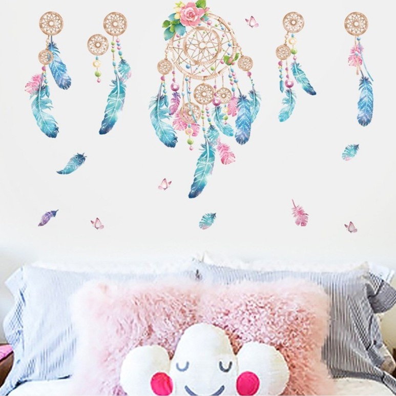 Tranh decal dán tường trang trí decor phòng ngủ DREAM CATCHER siêu đáng yêu - Decal dán tường phòng khách️