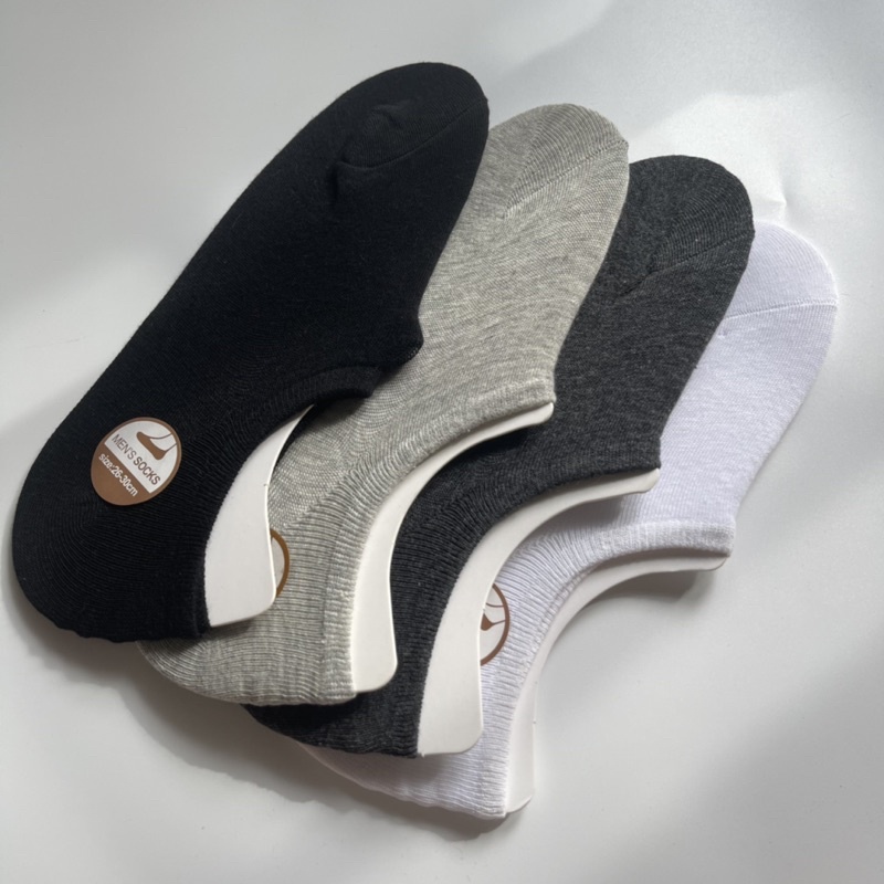 Vớ Tất Lười Trơn Nam Cao Cấp Có Silicon Chống Tuột Gót Chân Chất Cotton Kháng Khuẩn Khử Mùi MRSOCKS - VL008