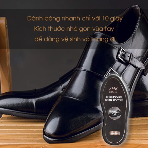Xi Mút Đánh Bóng Làm Sạch Đồ Da XIMO Shoe Polish Shine Sponge XI33