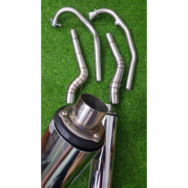 Pô CBR redleo kèm cổ 2 khúc inox như hình lắp các dòng xe Honda yamaha Suzuki sản phẩm full đầy đủ theo nhu cầu sử dụng