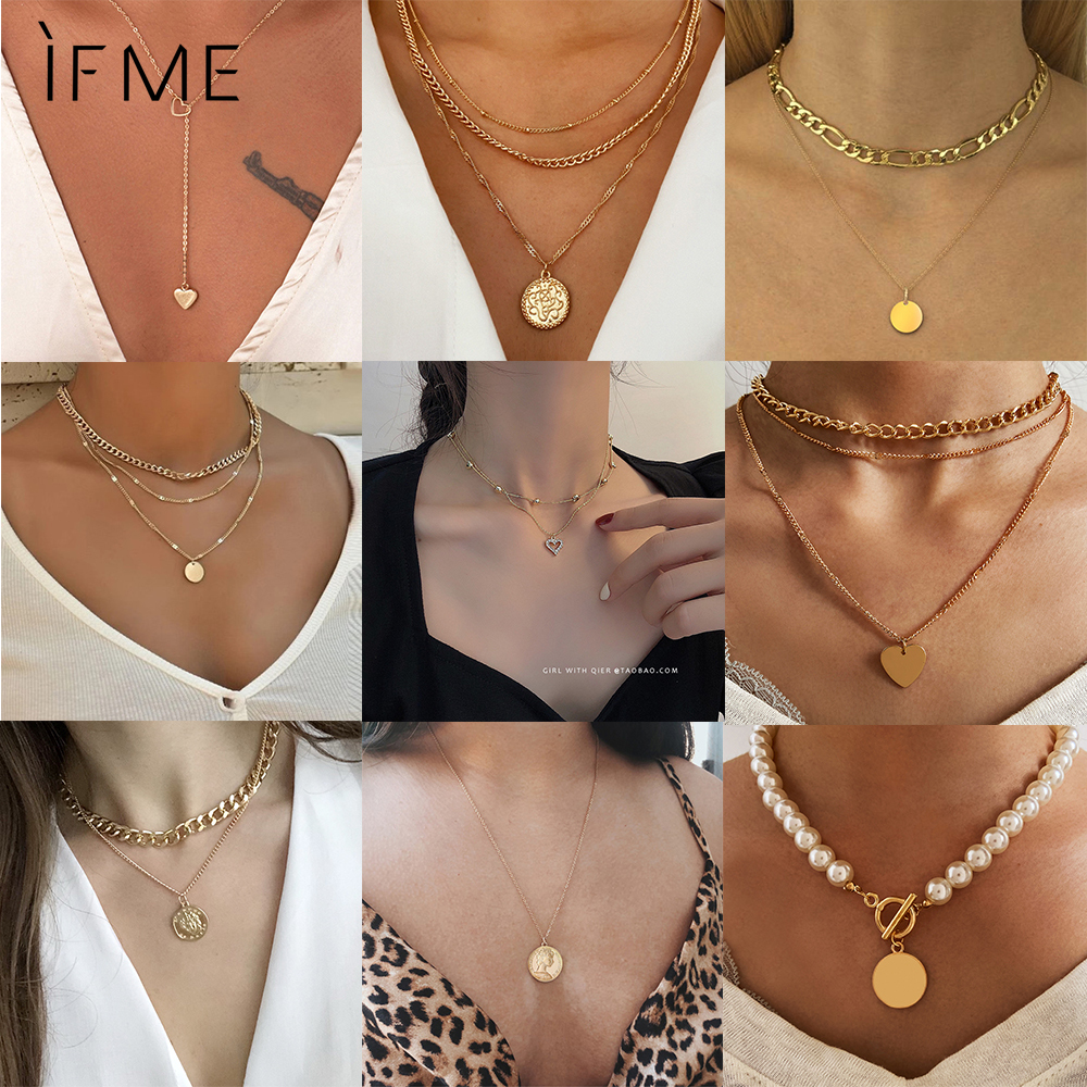 IF ME Vòng cổ nhiều lớp nhiều phong cách lựa chọn thời trang cho nữ