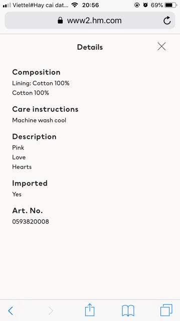 Thanh lý Mũ HM bé gái