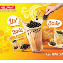 [HOT] Trà sữa pha sẵn có chân châu thật Phong cách Đài Loan Hillway (Hộp 8 combo trà sữa+trân châu).