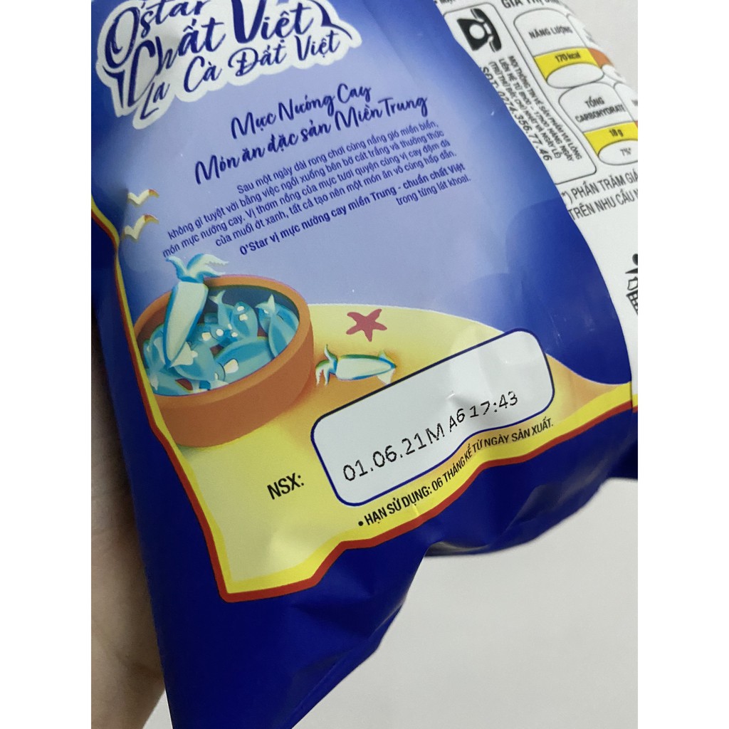 O'star 3 miền vị mực nướng cay miền Trung 32g