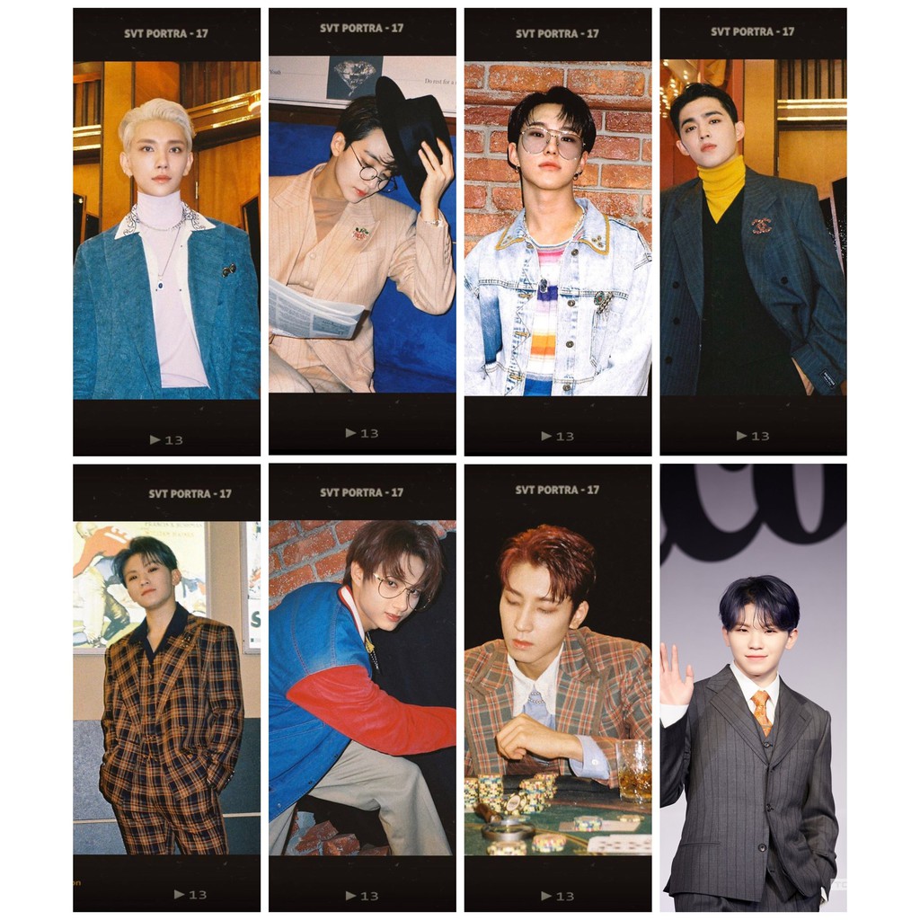 Set 56 bookmark ảnh Seventeen - Semicolon