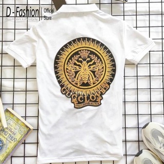 Áo polo nam cao cấp,Áo thun unisex- phông Nam Nữ-ĐỦ SIZE 40-75KG - Đính ong kim sa thời trang chất cotton ong dát kim sa
