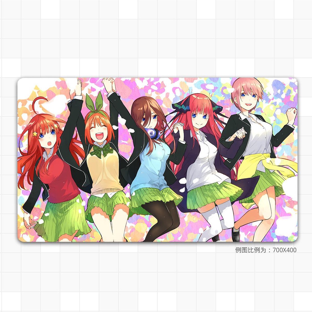 Tấm Lót Chuột Máy Tính Cỡ Lớn In Hình anime Hoa Năm Cánh Hai no three Lá