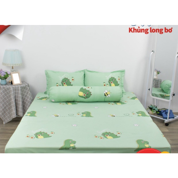 SALE]Vỏ Gối Ôm Cotton Poly 35x105cm,có dây rút 2 đầu-KHỦNG LONG BƠ