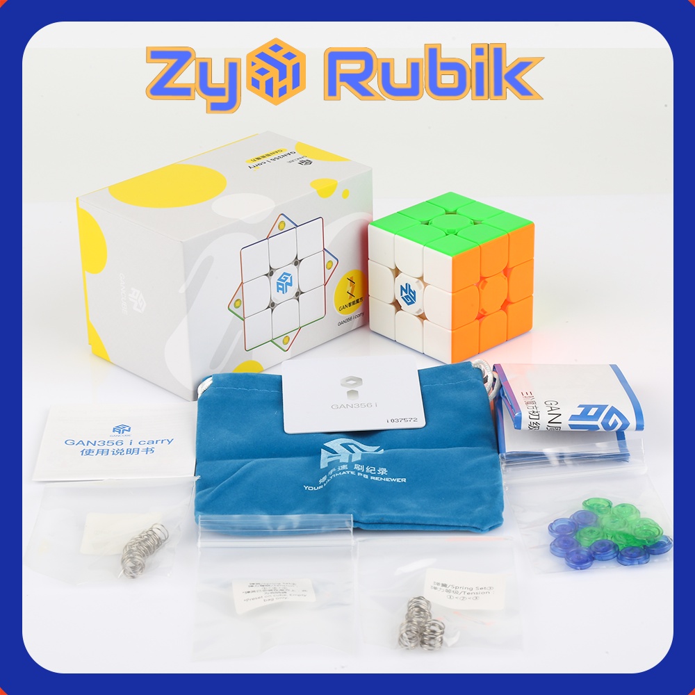 [Rubik 3x3x3][Rubik Thông Minh] Rubik Gan i Carry kết nối với điện thoại Stickerless (Có Nam Châm) Hộp Mới - ZyO Rubik