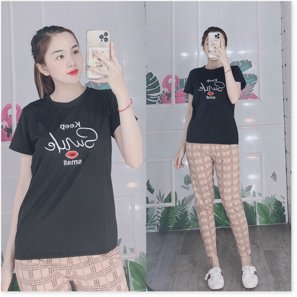 SET BỘ THUN NỮ QUẦN DÀI SIÊU XINH,HỌA TIẾT ÁO VÔ CÙNG XINH XẮN LANA FASHION