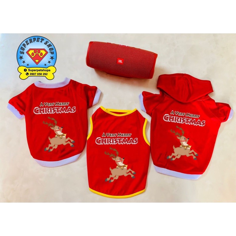 ÁO THÚ CƯNG NOEL HƯƠU CHẠY SIÊU XINH GIÁ RẺ