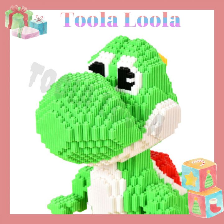 Lego 3D, Đồ chơi trẻ em xếp hình, Lắp ráp mô hình Khủng long Yoshi 7050 mảnh ghép