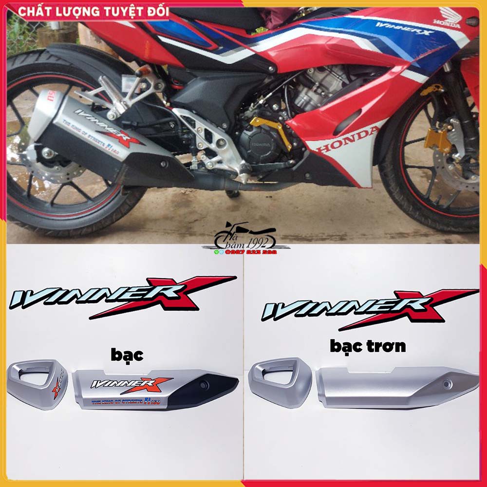 Ốp Pô Và Chụp Đuôi Pô Winner X 2019 - 2022 Bản Màu Sporty - Bộ Chụp Pô Winner V2, Winner V3