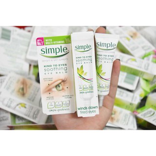 Kem Dưỡng Vùng Mắt Simple Kind To Eyes Soothing Eye Balm