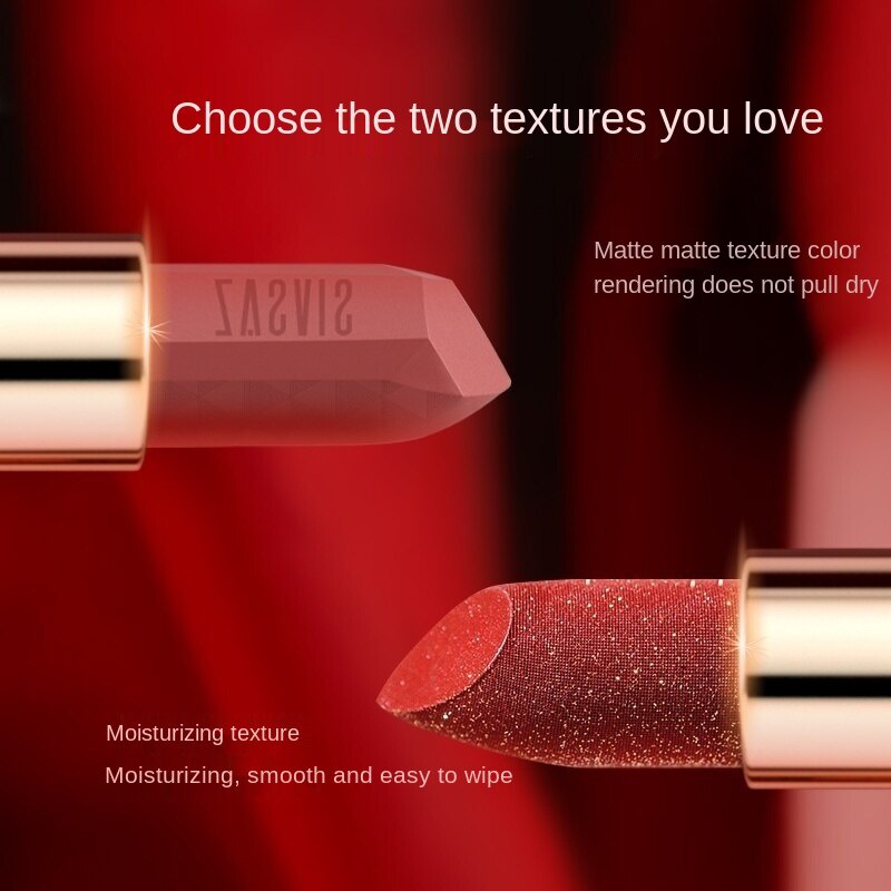 SIVSAZ Lipstick Chất son không trôi màu, không thấm nước, chất son lì matte Son bóng Son môi【Sản phẩm chính thức】