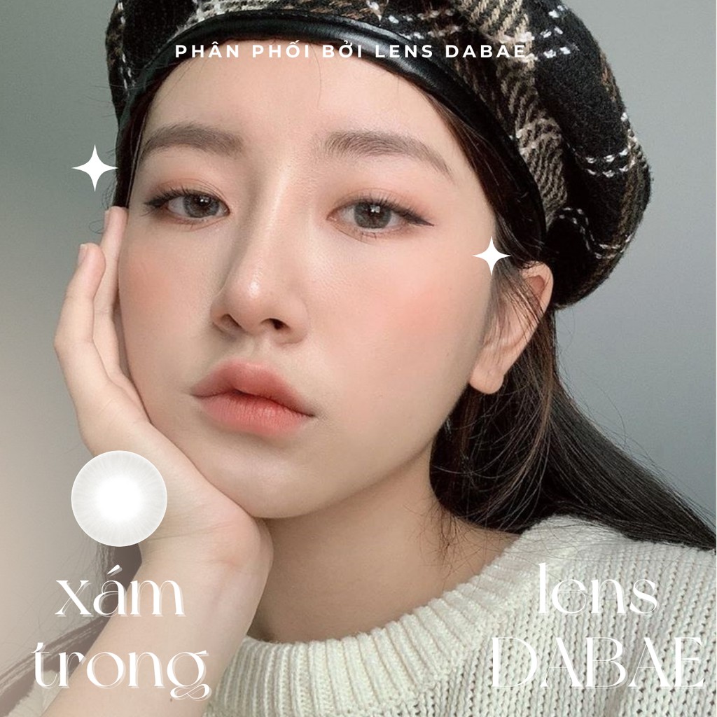 Kính áp tròng Hàn Quốc màu xám trong Jeunesse Gray lens cận hãng IONE