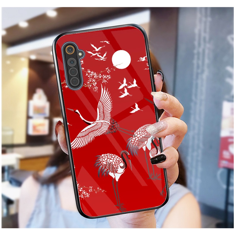 Ốp Lưng REALME 6, 6 PRO mặt kính cường lực cao cấp