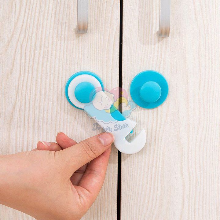 Khóa gài tủ lạnh, tủ đồ, ngăn kéo đa năng