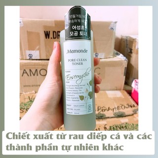 [HOT SALE] Nước Hoa Hồng Mamonde Rau Diếp Cá Dành Cho Da Dầu Mụn Pore Clean Toner 250ml