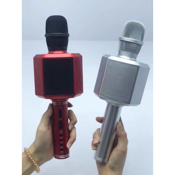 [Mã ELHACE giảm 4% đơn 300K] Micro karaoke bluetooth YS 89 mic kiêm loa blutooth thu âm giọng nói echo bass vang