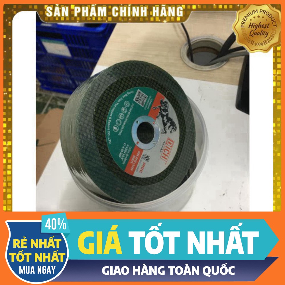 [ HÀNG CHÍNH HÃNG - GIÁ TỐT NHẤT ] ĐÁ CẮT SẮT, INOX PHI 100 HỘP 50 VIÊN(CHO KHÁCH XEM HÀNG)