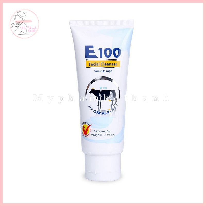 Sữa Rửa Mặt Bò E100 Tuýp 80ml, Trắng Mịn Cho Mọi Loại Da