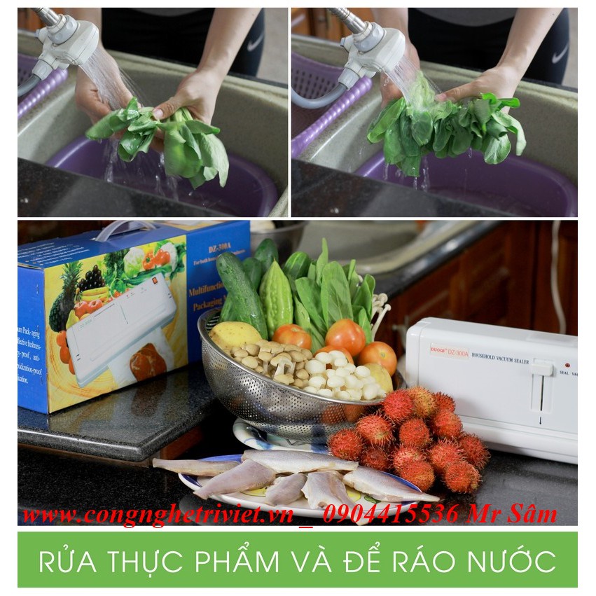 Máy hút chân không thực phẩm không kén túi P290 lực hút siêu khoẻ