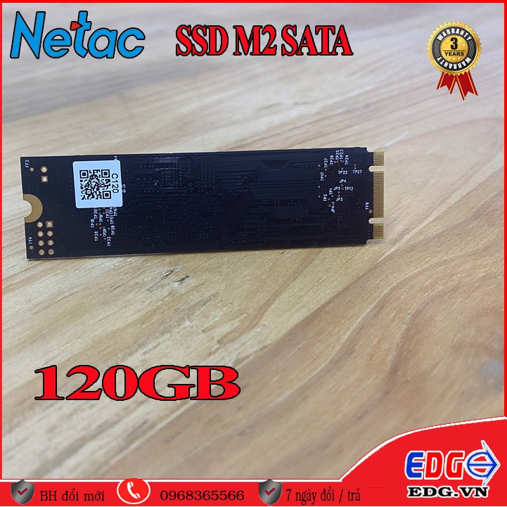 Ổ Cứng SSD M2 SATA 120GB NETAC BH 36 tháng | BigBuy360 - bigbuy360.vn