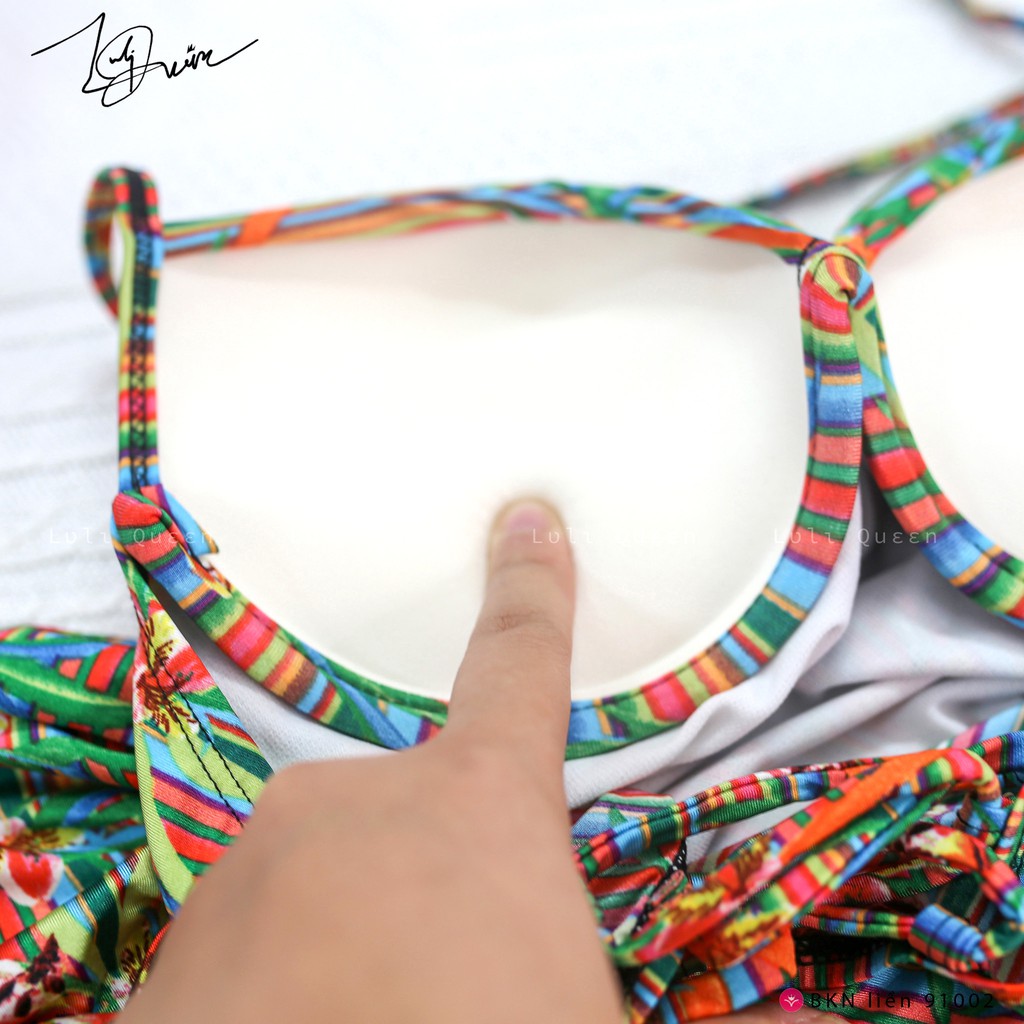 Bikini liền cup ngực dây cổ sexy quyến rũ BKN91002