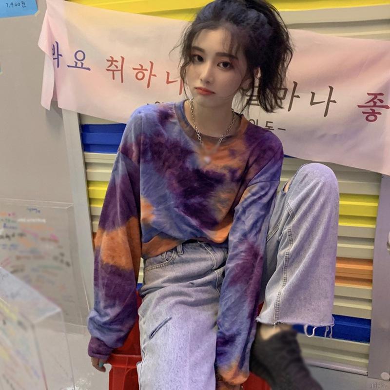 Áo Sweater Dáng Lửng Tay Dài Màu Sắc Thời Trang Cho Nữ | BigBuy360 - bigbuy360.vn