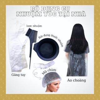 Lược nhuộm tóc, bát nhuộm tóc kèm dụng cụ nhuộm tóc chuyên dụng