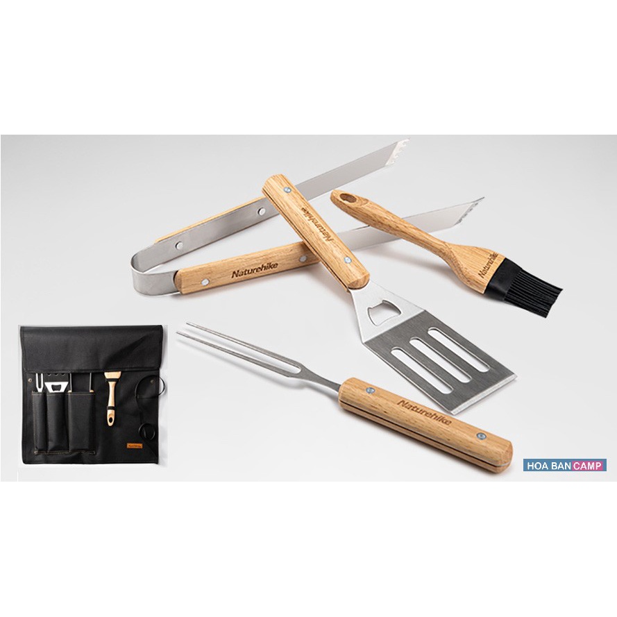 Bộ Dụng Cụ Nướng BBQ NatureHike NH20SK007 | 4 Món