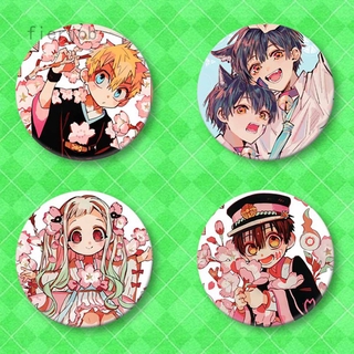 Huy hiệu hình Anime Toilet Bound Hanako Kun trang trí tiện dụng