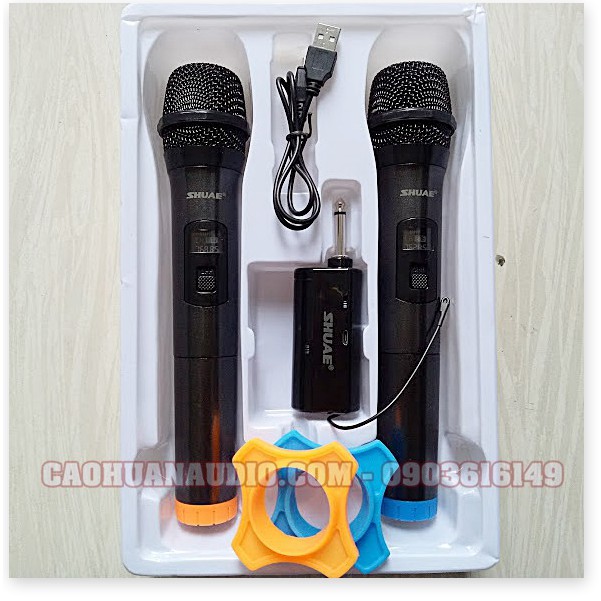 Bộ 2 Micro không dây cho loa kéo / amply sóng UHF