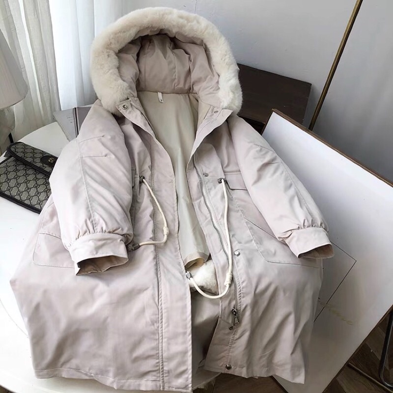 Áo parka mũ lông dày QC loại 1