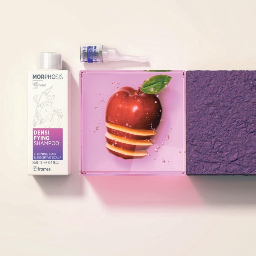 Dầu gội chống rụng tóc kích thích mọc tóc dầu gội Framesi cho da nhạy cảm phục hồi kiềm dầu Morphosis Densifying