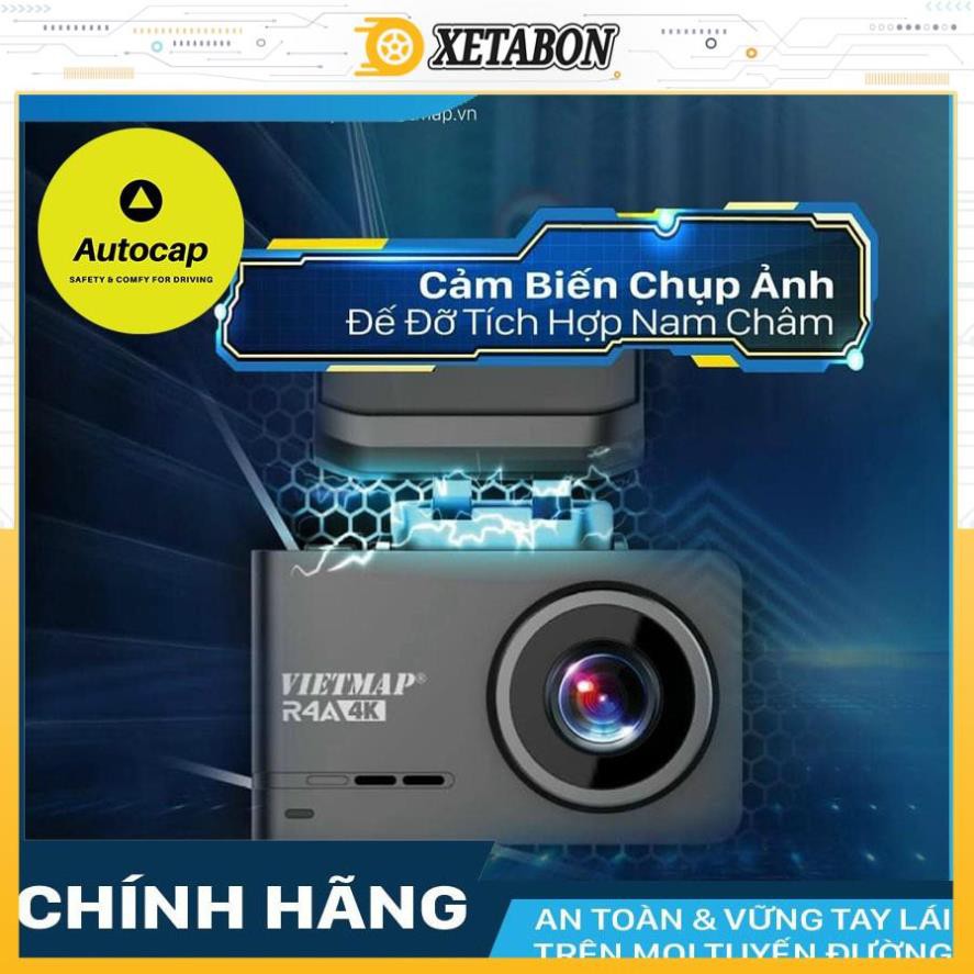 Camera Hành Trình Ô Tô VIETMAP R4A , Nhận Diện Tốc Độ, Định Vị GPS, Quay Phim Ultra 4K Chính Hãng VietMap