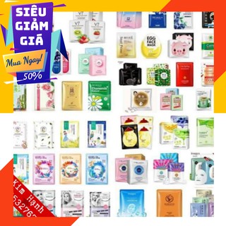 1 miếng mask ngẫu nhiên mặt nạ nội địa dưỡng trắng cấp ẩm da